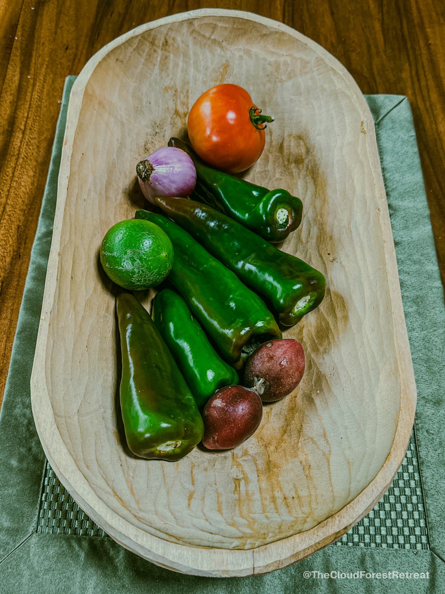 Garden to table produce