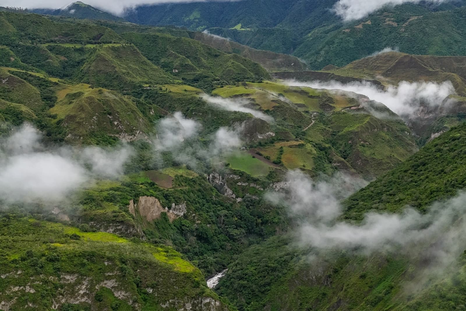 Panoramic mountain view near the retreat