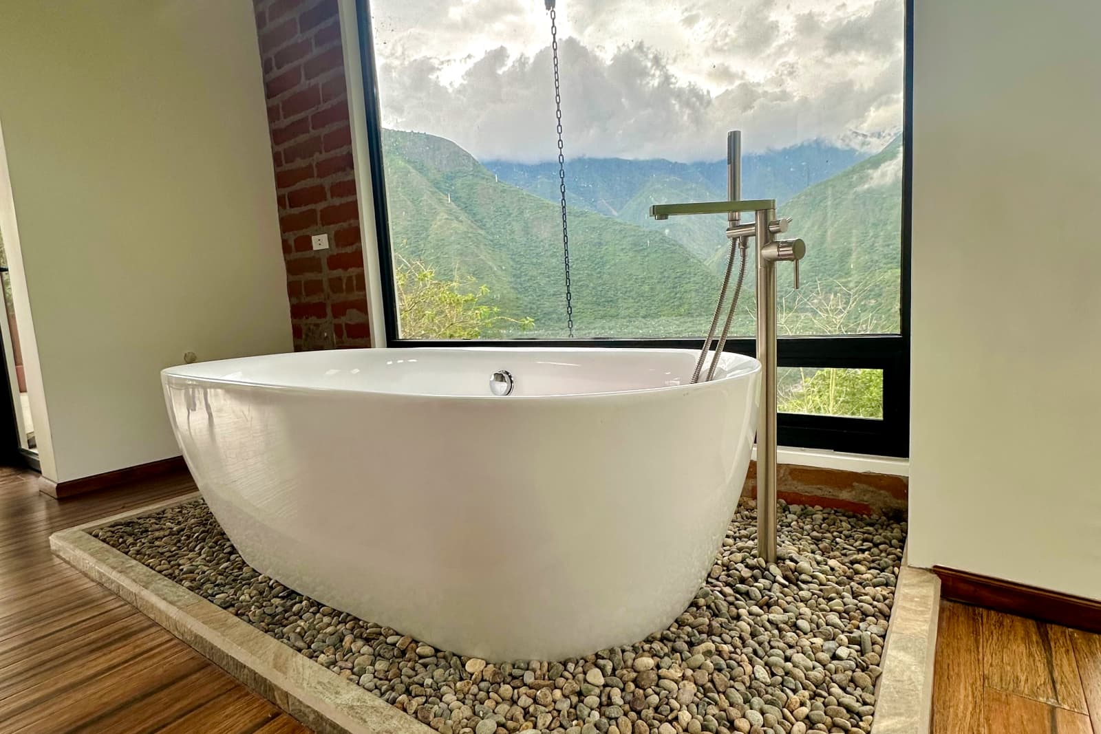 Cozy eco-luxury room interior